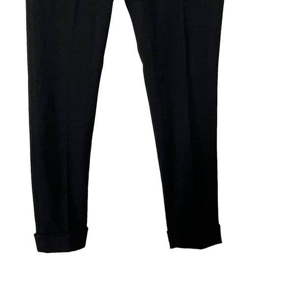 ATM Slim Cuffed Trouser Pants Women’s Size 0 Black Cropped Stretch Ponte - Picture 4 of 13